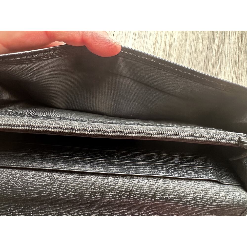 Gucci Black Long Bifold Wallet with Silver Belt Buckle - Picture 8 of 16